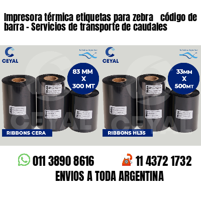 Impresora térmica etiquetas para zebra  código de barra - Servicios de transporte de caudales